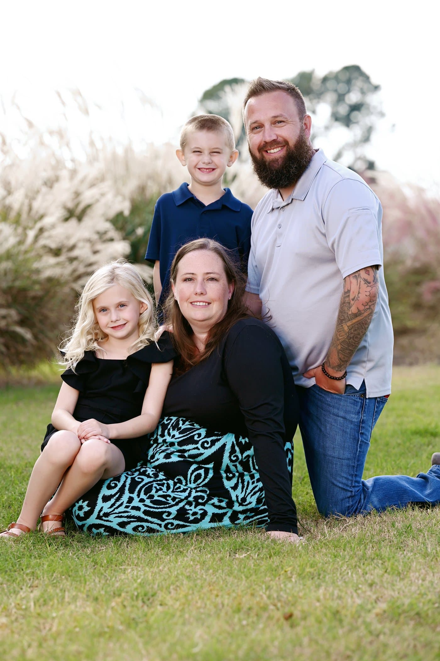 The Carter family — Lee, Julie, and their children Addison and Garrison